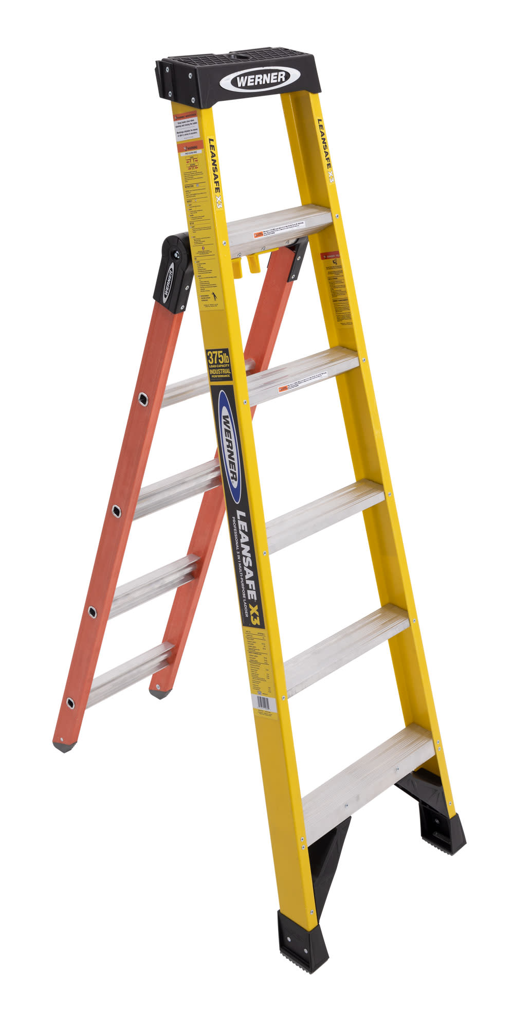 Werner LEANSAFE X3 Professional 3 in 1 Multi-purpose Ladder - Ascmtools