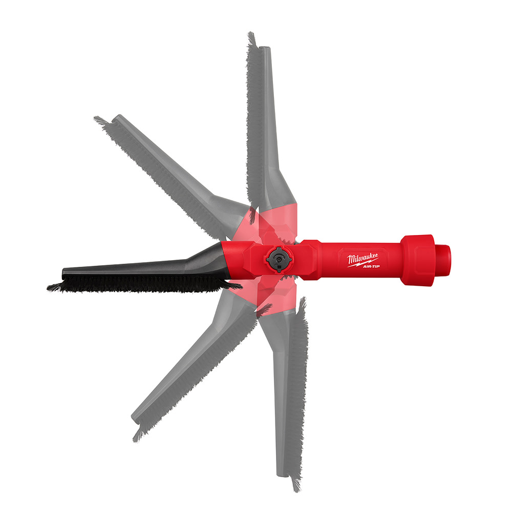 Milwaukee AIR-TIP Low-Profile Pivoting Brush Tool - Ascmtools