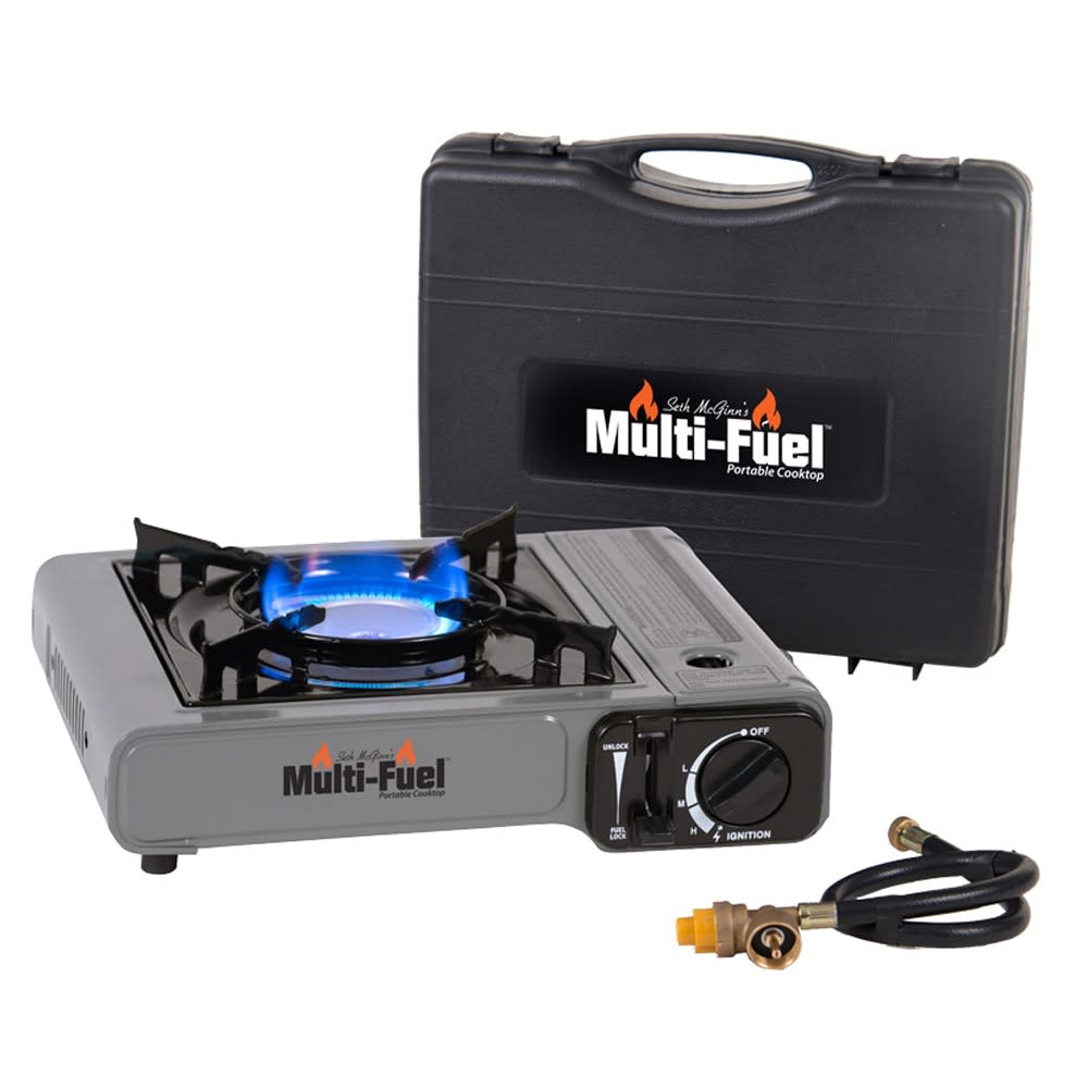 Cancooker Multi Fuel Portable Cooktop Black/Gray - Ascmtools