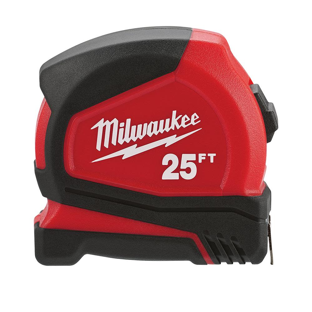 Milwaukee 25 ft. Compact Tape Measure - Ascmtools