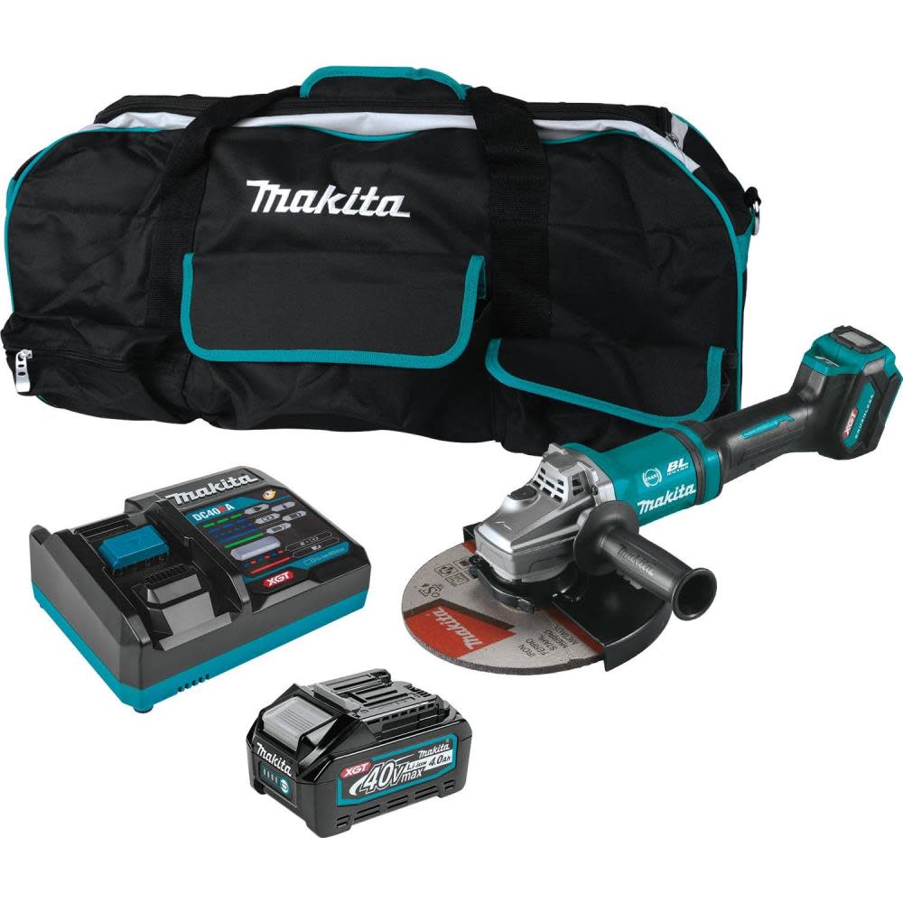 Makita XGT 40V max 7″ / 9″ Paddle Switch Angle Grinder Kit - Ascmtools