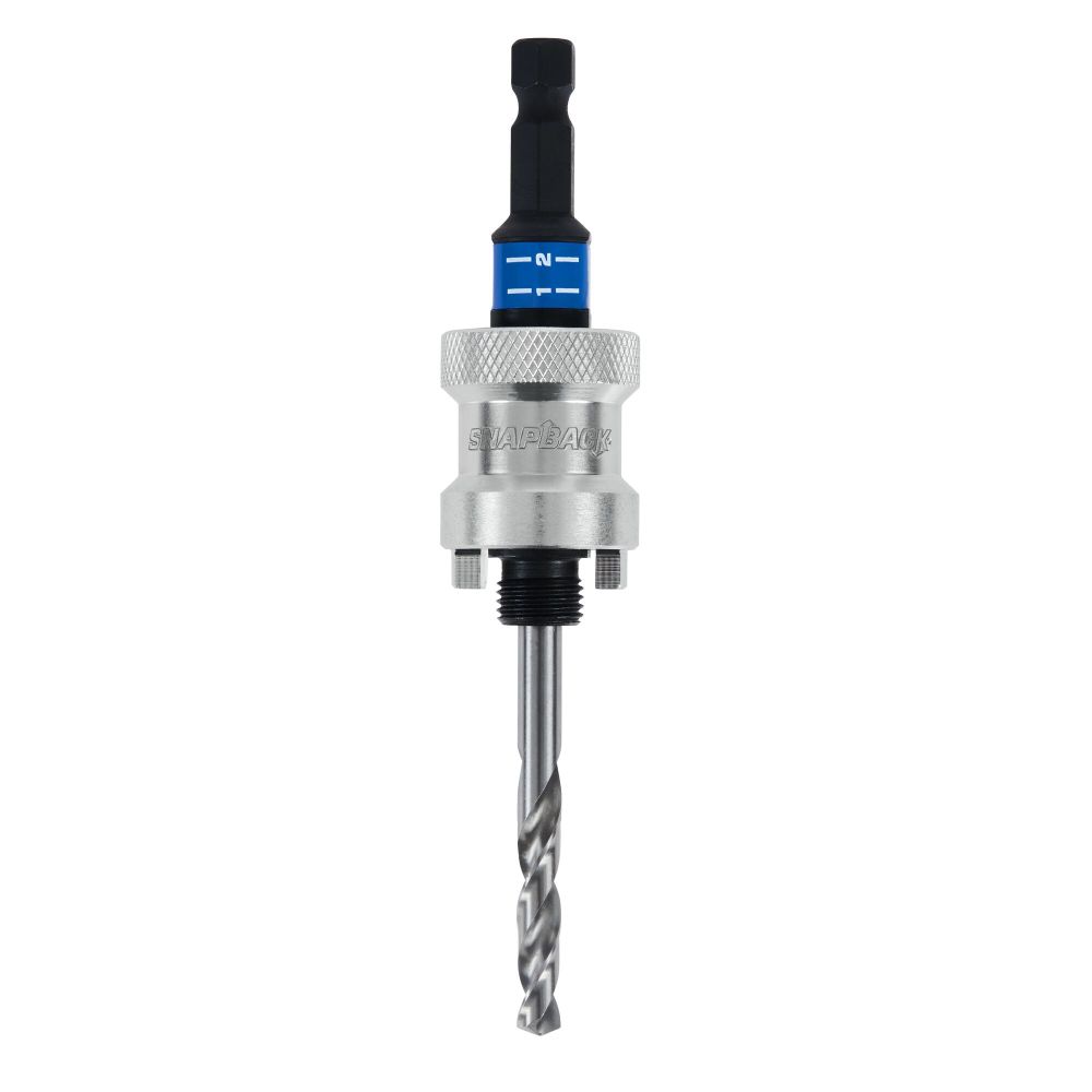 Lenox SNAP-BACK Quick Change Hole Saw Arbor 9/16 – 1 3/16″ 3/8 S - Ascmtools