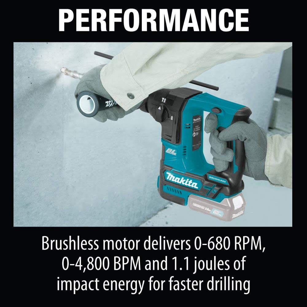 Makita 12V Max CXT Lithium-Ion Brushless Cordless 5/8 In. Rotary Hammer Tool Only - Ascmtools