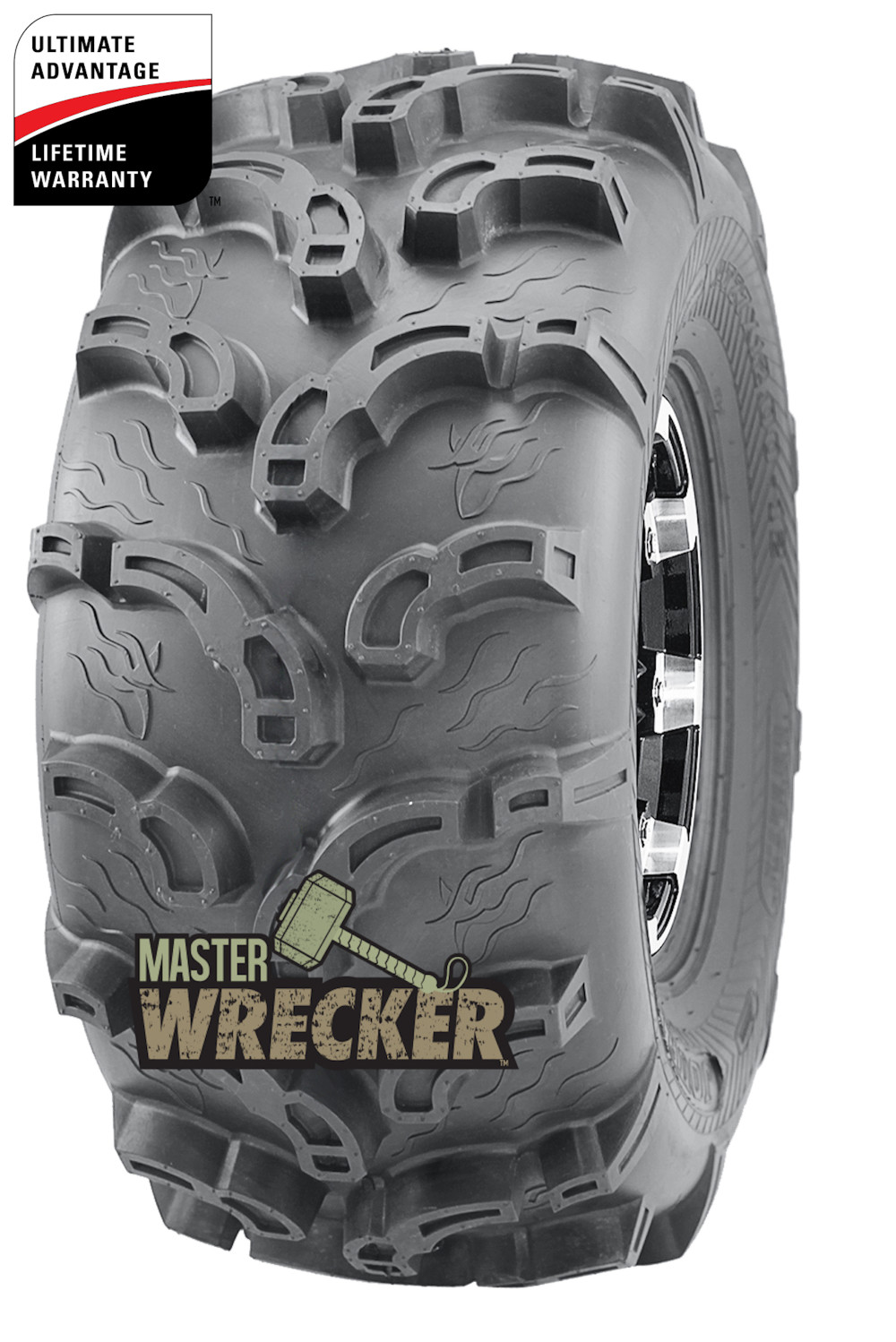 Master ATV 25×8.00-12 6P TL Wrecker ATV Tire (Tire Only) - Ascmtools