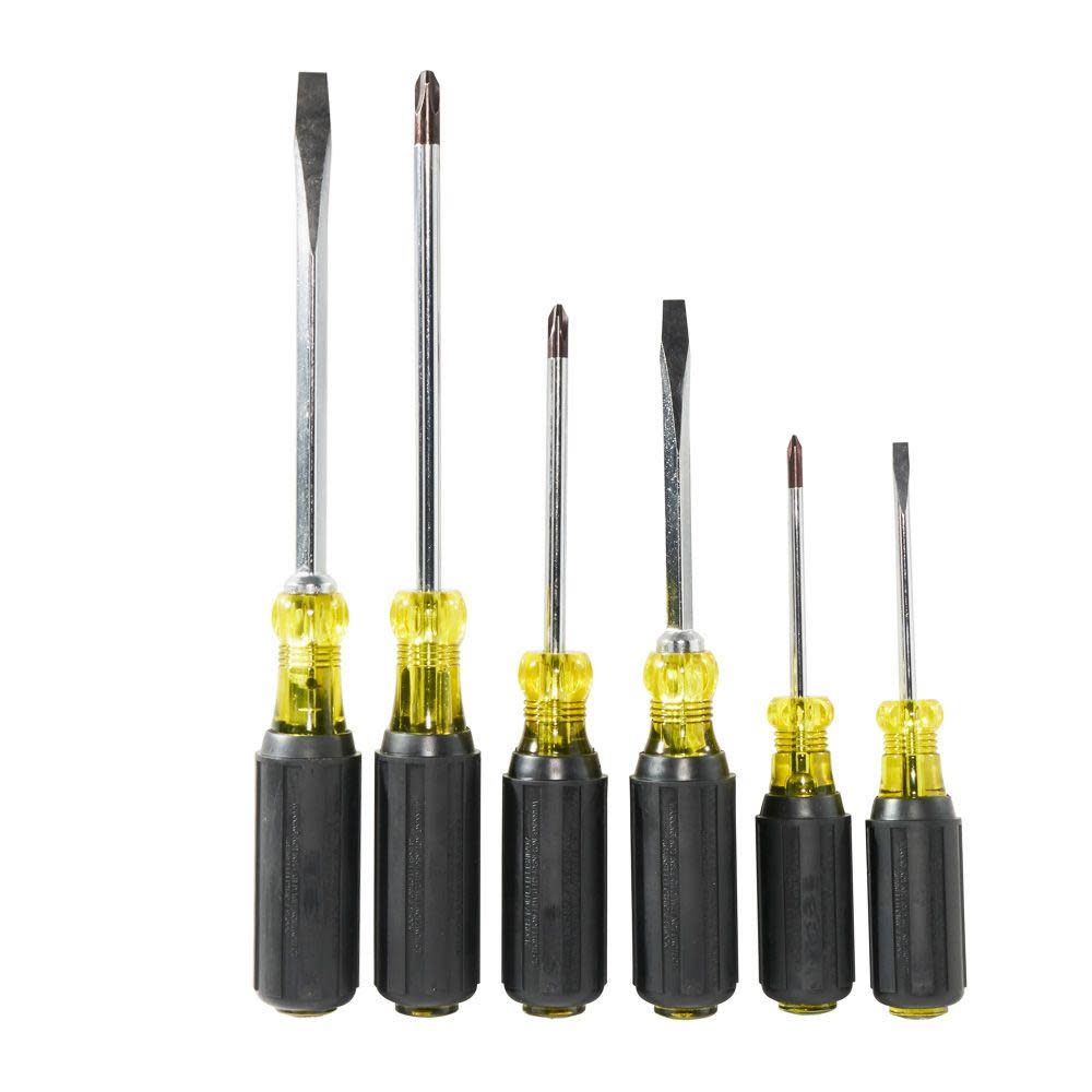 Klein Tools Cushion-Grip Screwdriver Set 6 Pc - Ascmtools