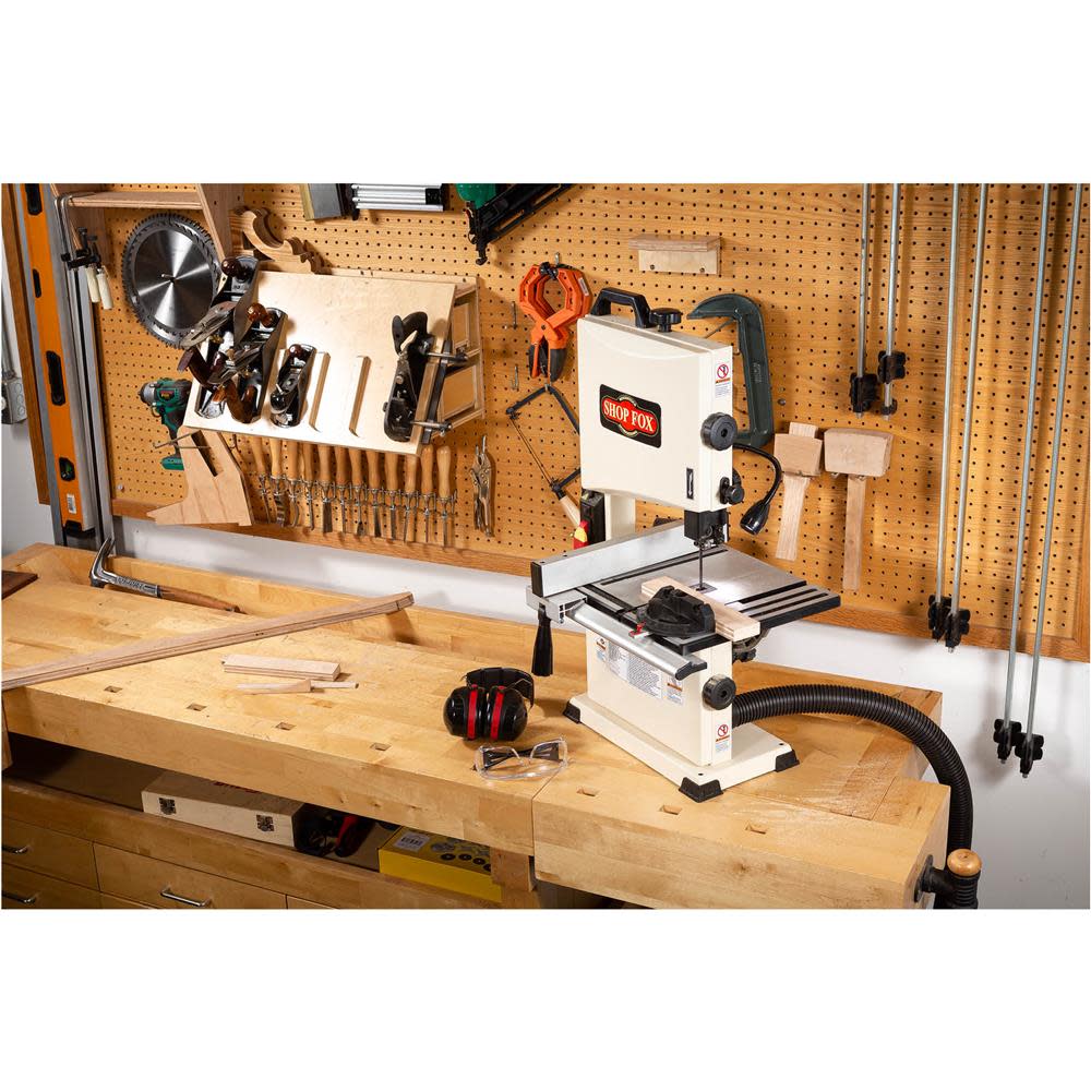 Shop Fox Benchtop Bandsaw 1/3HP 120V 1 Phase 2.8A 9″ - Ascmtools