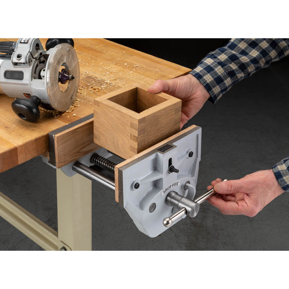 Shop Fox Quick Release Wood Vise 9″ - Ascmtools