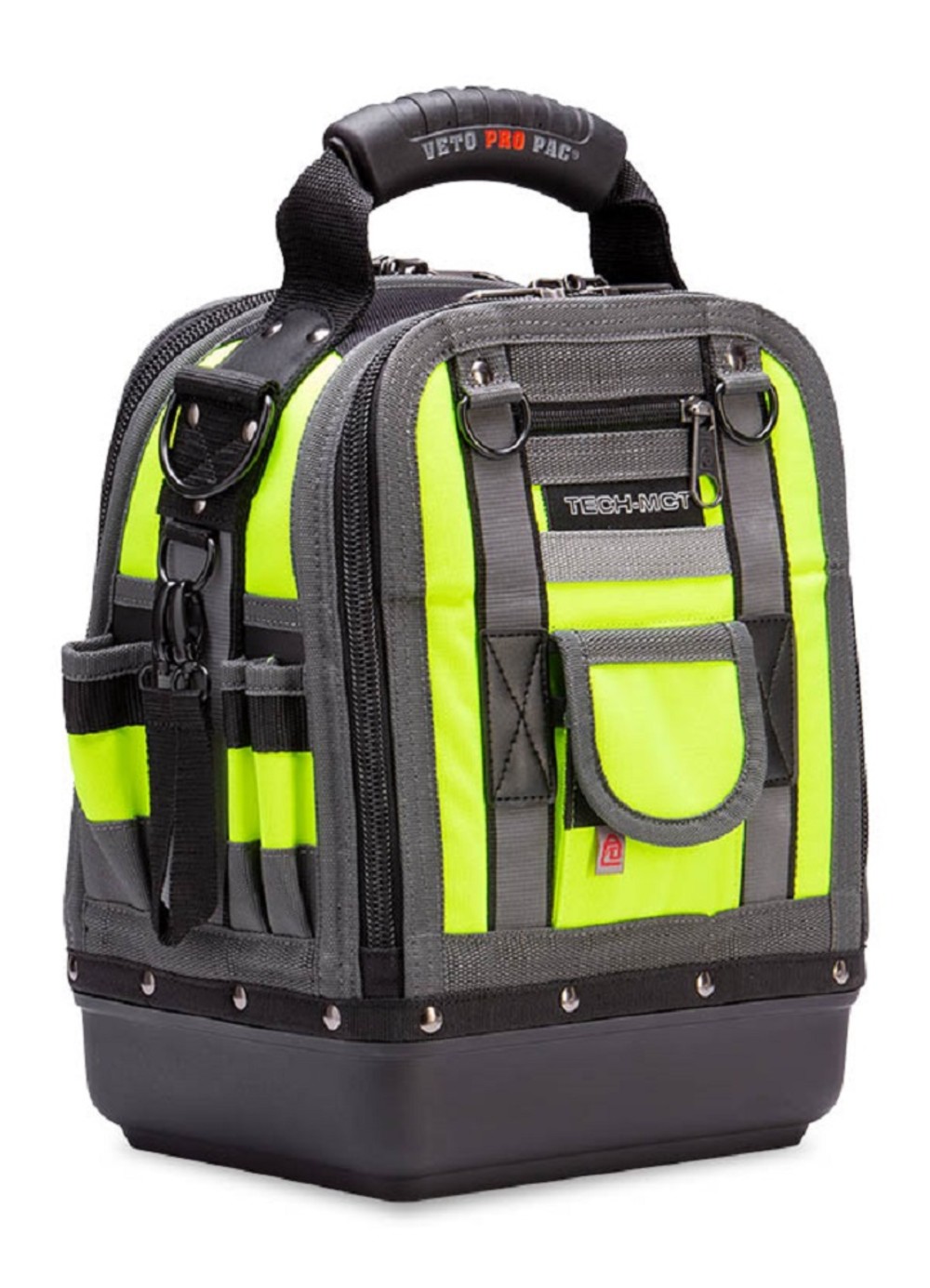Veto Pro Pac Tech Tool Bag Compact/Tall Hi Viz Yellow - Ascmtools
