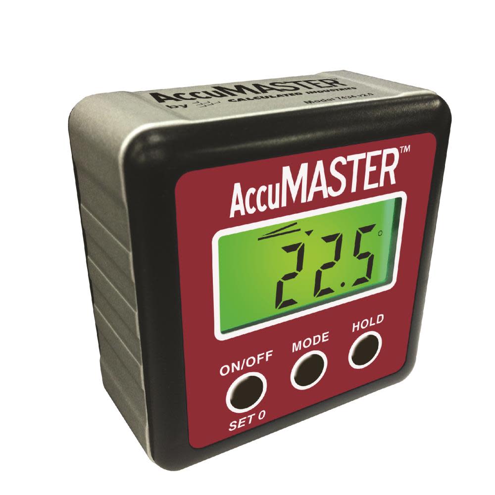 Calculated Industries AccuMASTER 2-in-1 Digital Angle Gauge - Ascmtools