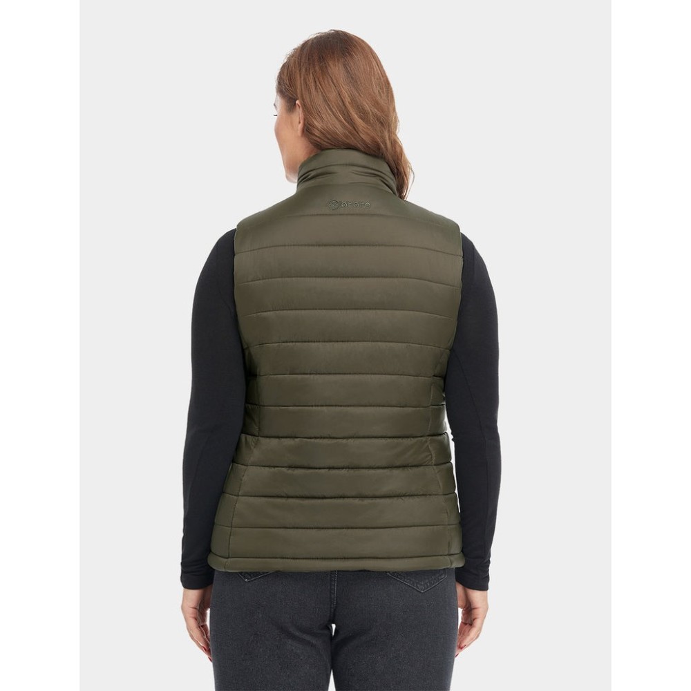 ORORO Womens Green Classic Heated Vest Kit XL - Ascmtools