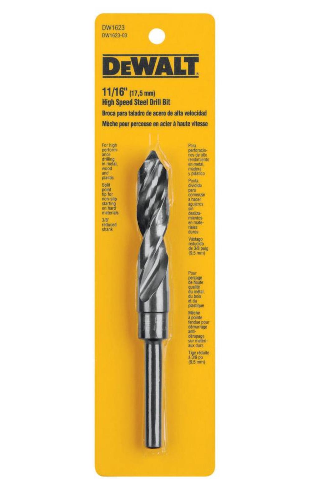 DEWALT 11/16-in Reduced Shank Drill Bit - Ascmtools