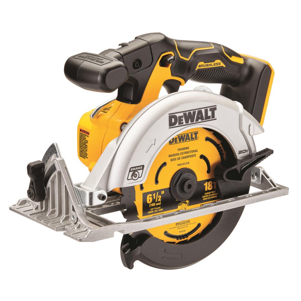 DEWALT 20V MAX 6-1/2 in. Brushless Cordless Circular Saw (Tool Only) - Ascmtools