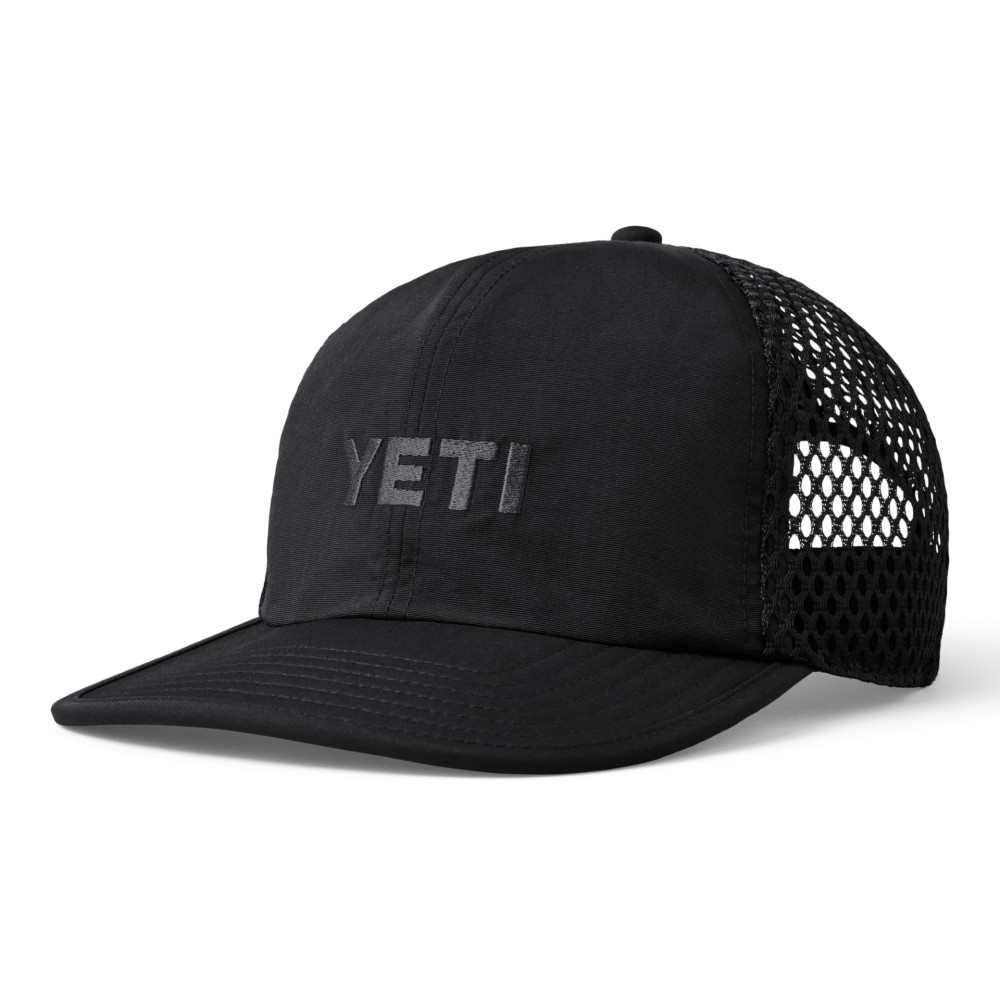 Yeti Logo Performance Black Nylon Hat - Ascmtools