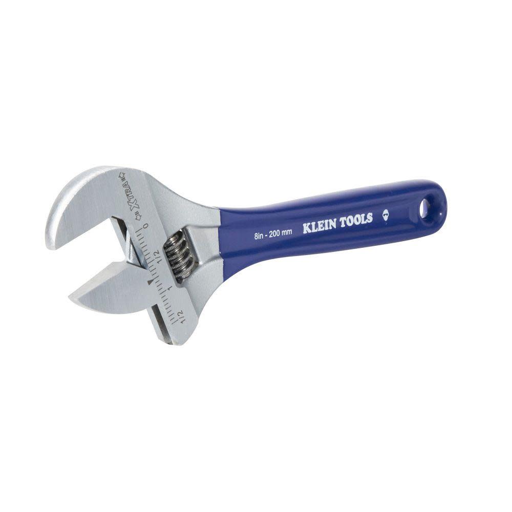 Klein Tools 8In Wide Jaw Adjustable Wrench - Ascmtools