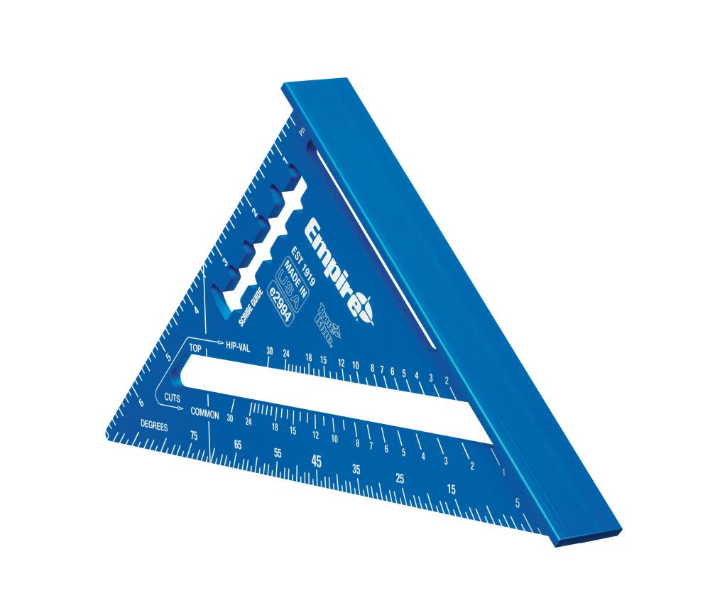 Empire Level 7 in. True Blue Laser Etched Rafter Square - Ascmtools