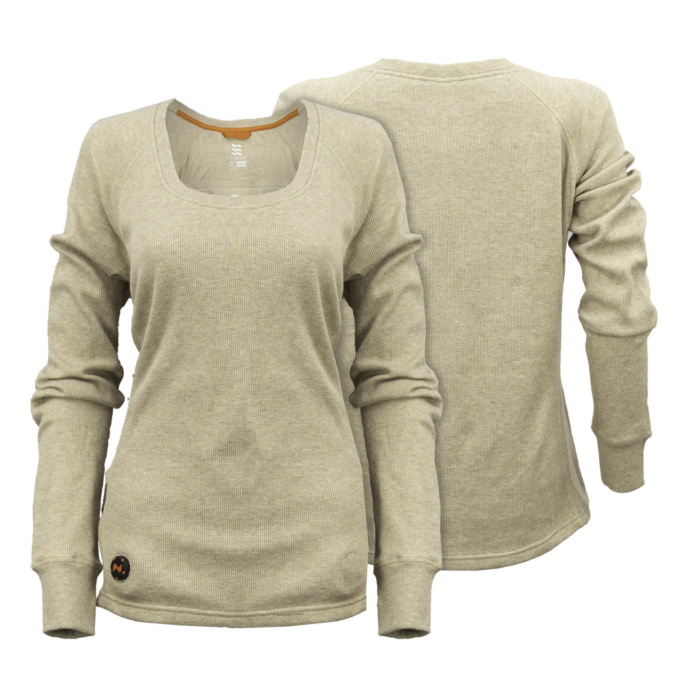 Mobile Warming Thermick Baselayer Shirt Womens 7.4V Tan Extra Small - Ascmtools