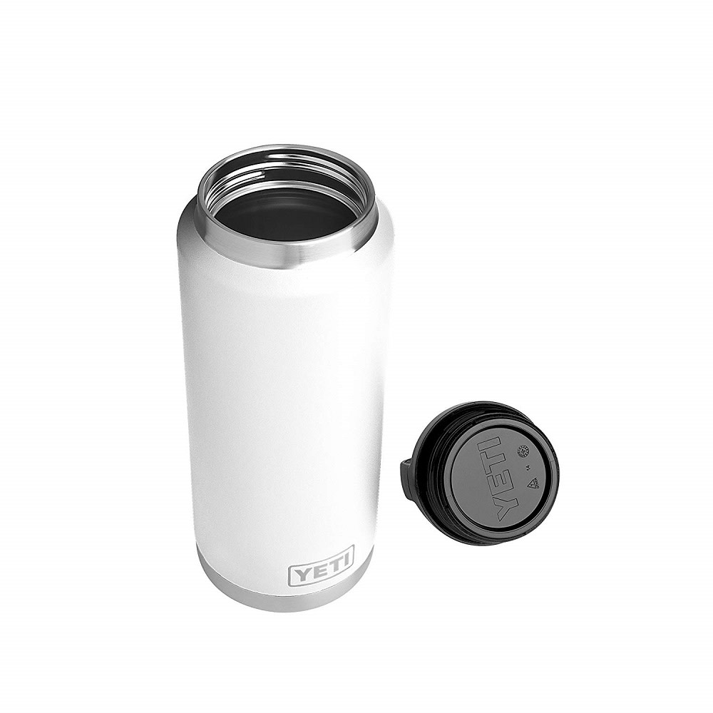 Yeti 36oz Rambler Bottle with Bottle Chug Cap – White - Ascmtools