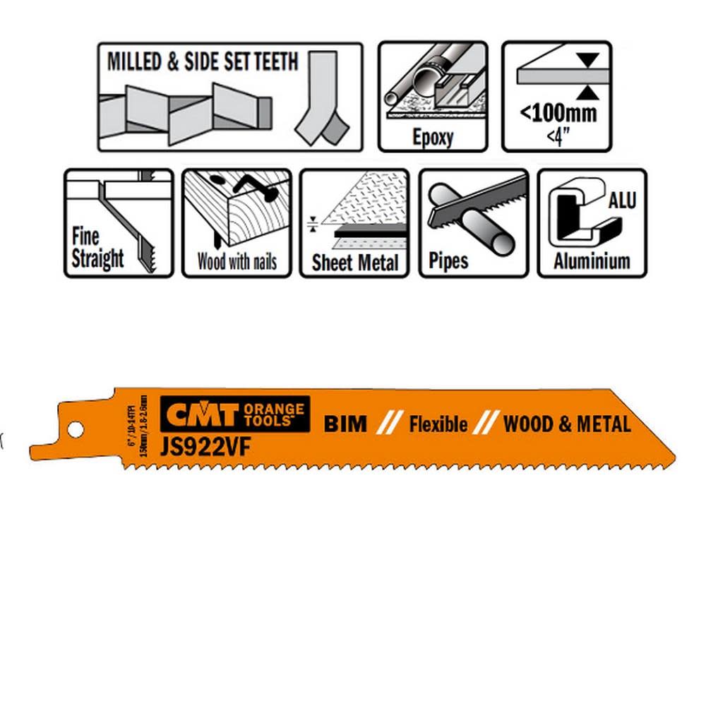 CMT Bi Metal Recip Blade - Ascmtools