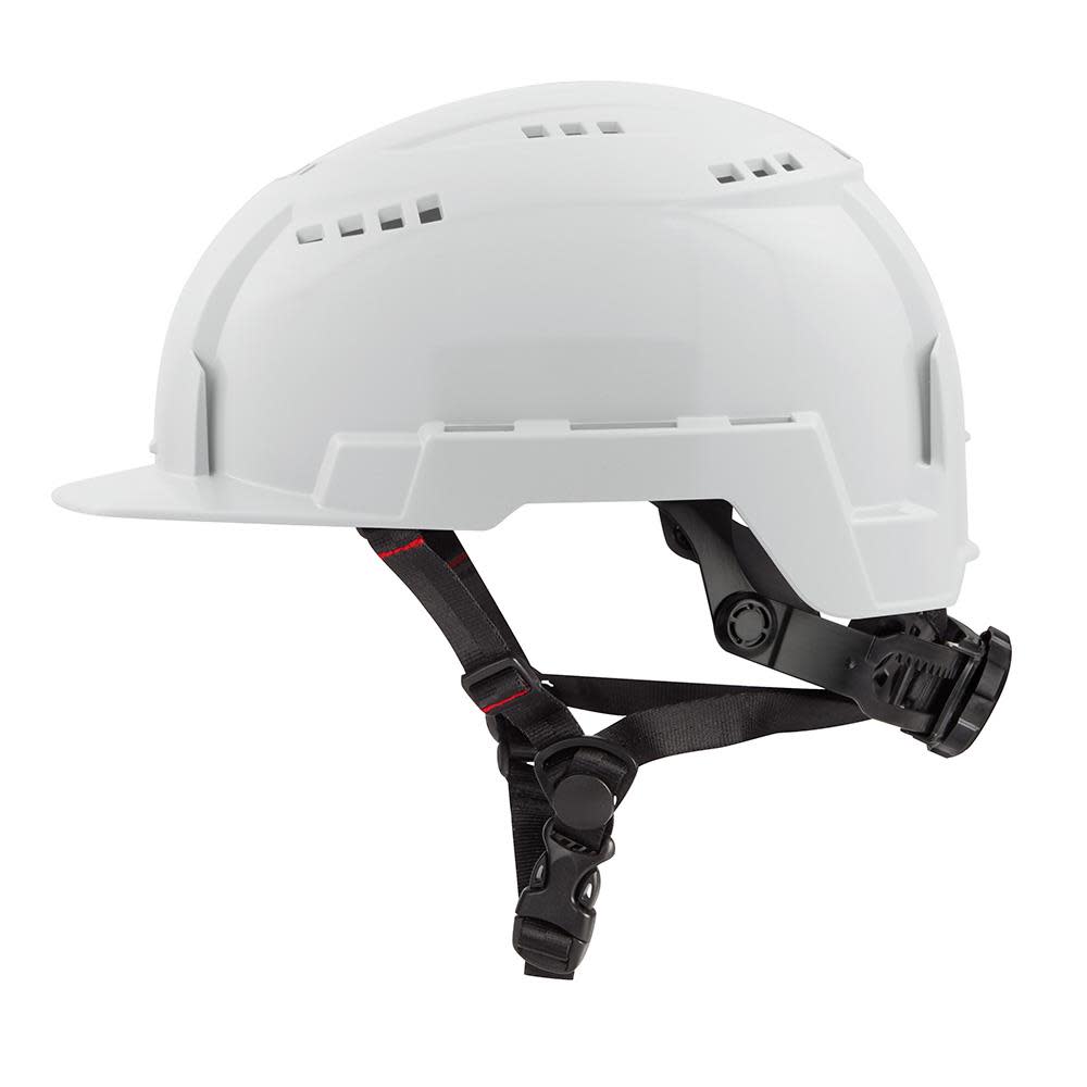 Milwaukee White Front Brim Vented Helmet with BOLT Class C - Ascmtools