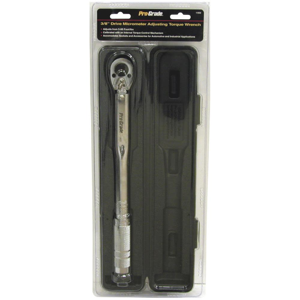 Allied International Prograde Micrometer Adjusting Torque Wrench 3/8In Drive - Ascmtools