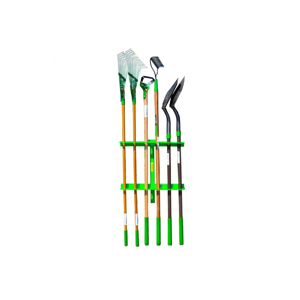 Green Touch Large Six Hand Tool Rack For Open Trailer - Ascmtools