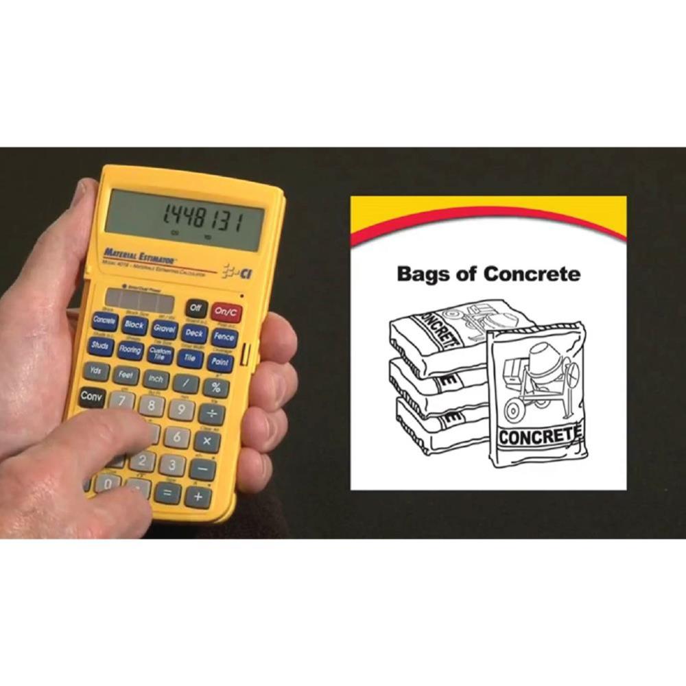 Calculated Industries Material Estimator Building Materials Estimating Calculator - Ascmtools