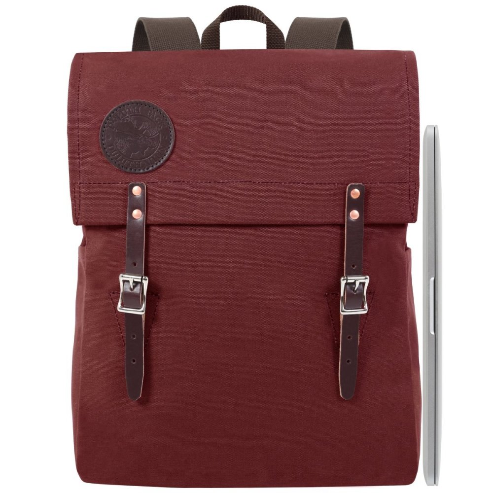 Duluth Pack 20 Liter Capacity Burgundy Laptop Scoutmaster Pack - Ascmtools