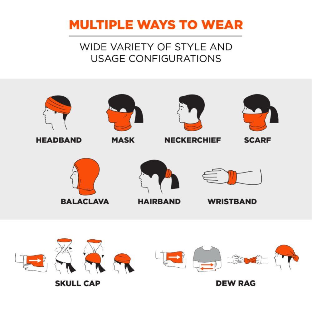 Ergodyne Chill-Its 6485 Multi-Band – Hi-Vis Orange - Ascmtools