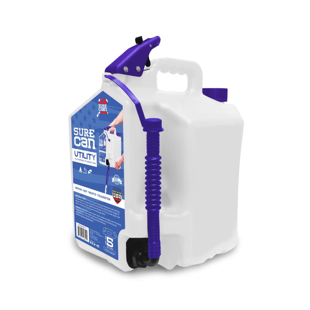 Surecan 5 Gallons 18.93 Liters Multipurpose Utility Transfer Tank - Ascmtools