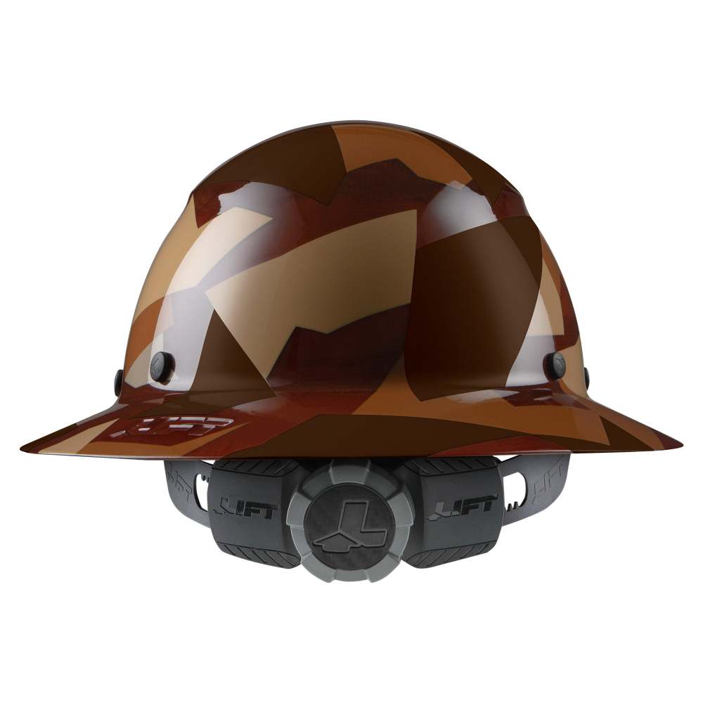 Lift Safety Hard Hat DAX FIFTY50 Desert Camo FiberResin Full Brim - Ascmtools
