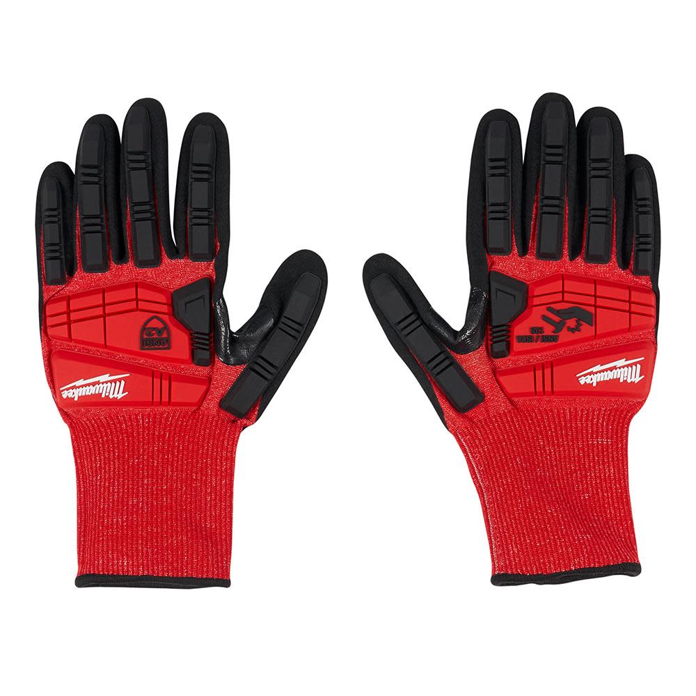 Milwaukee Impact Cut Level 3 Nitrile Gloves Dipped - Ascmtools