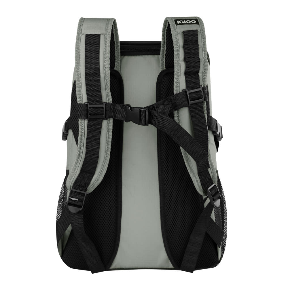 Igloo Softside Cooler 28 Can Top Grip Backpack Trek Olive/Gray - Ascmtools