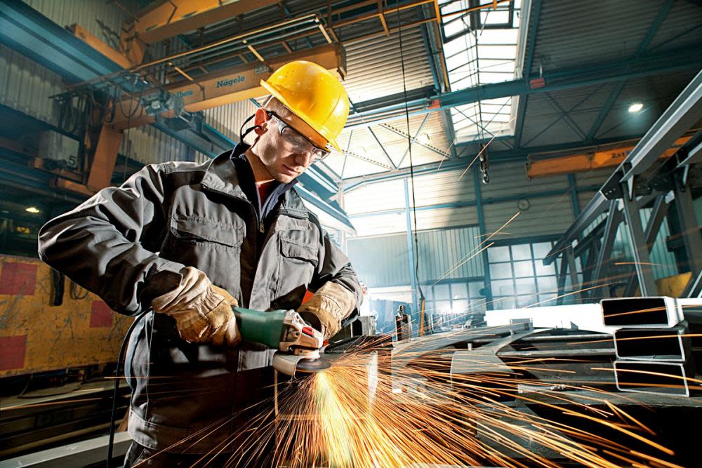 Metabo 6″ Angle Grinder 9600 RPM 14.5 Amp with Non Locking Paddle - Ascmtools