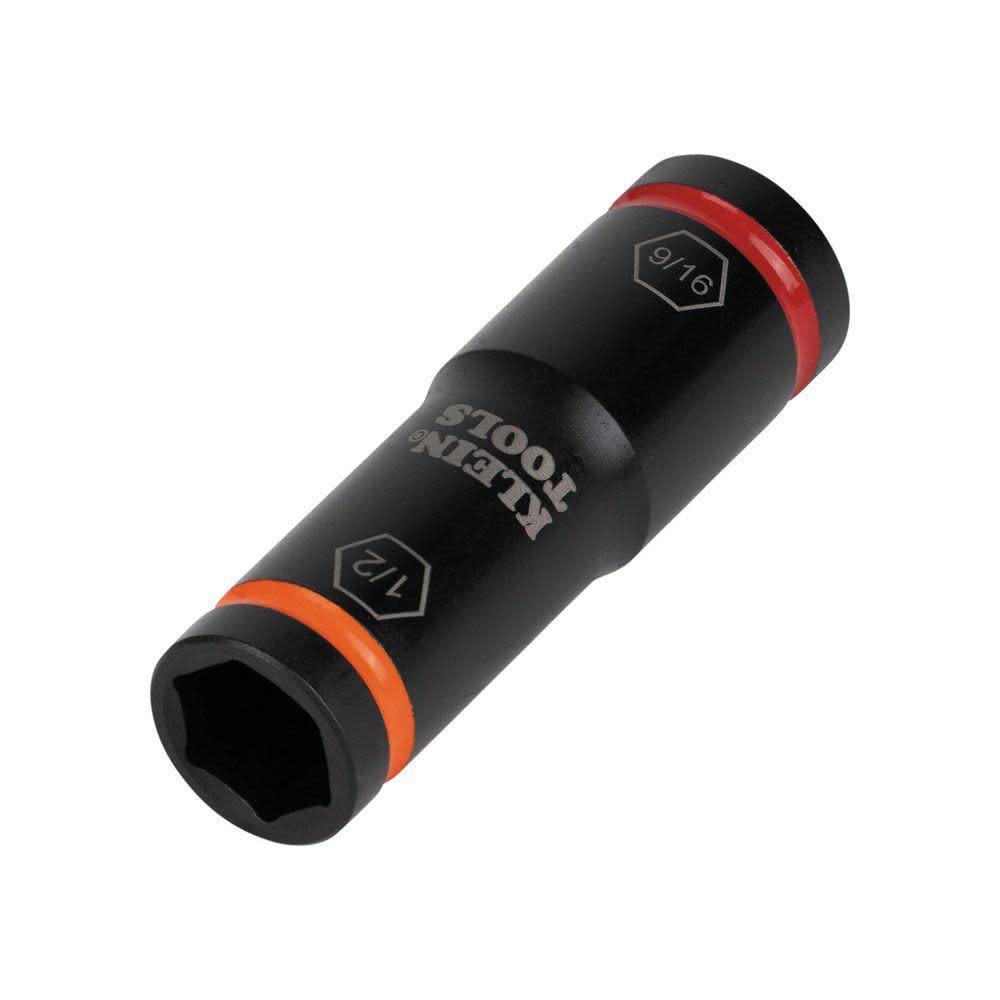 Klein Tools Flip Impact Socket 9/16″ X 1/2″ - Ascmtools
