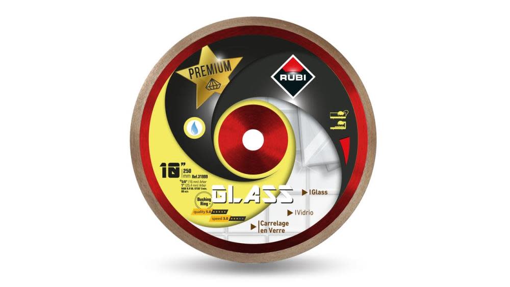 Rubi Tools Glass 10 In. Premium Diamond Blade - Ascmtools