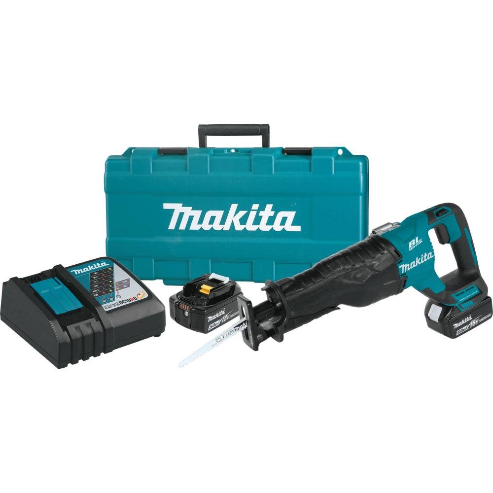 Makita 18V LXT Lithium-Ion Brushless Cordless Recipro Saw Kit (5.0Ah) - Ascmtools