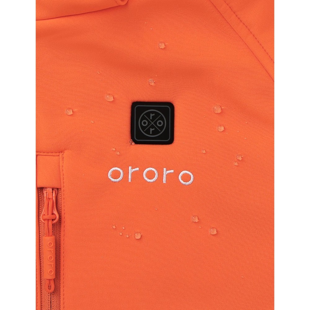 ORORO Womens Sunshine Orange Classic Heated Jacket Kit 2X - Ascmtools