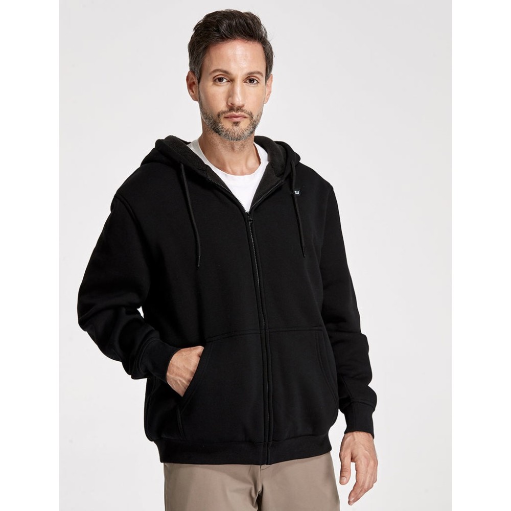 GEARWRENCH Mens Black Heated Full Zip Hoodie Kit Small - Ascmtools