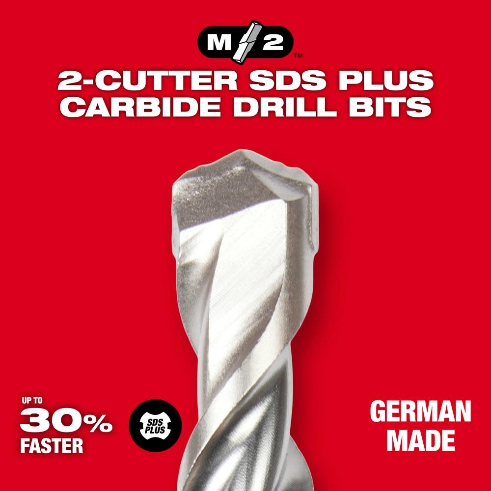 Milwaukee SDS-Plus 2-Cutter 1/2 in. x 16 in. x 18 in. - Ascmtools