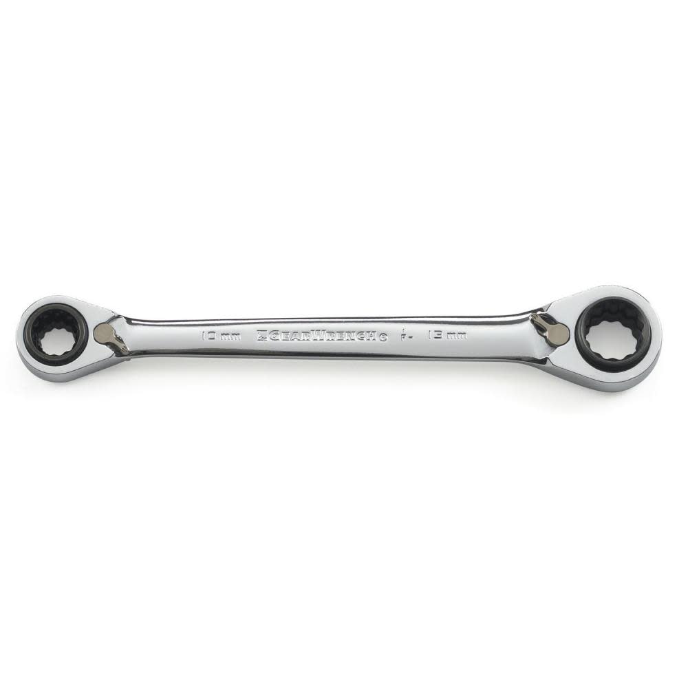 GEARWRENCH Double Box Ratcheting Wrench QuadBox 8mm & 10mm x 12mm & 13mm - Ascmtools