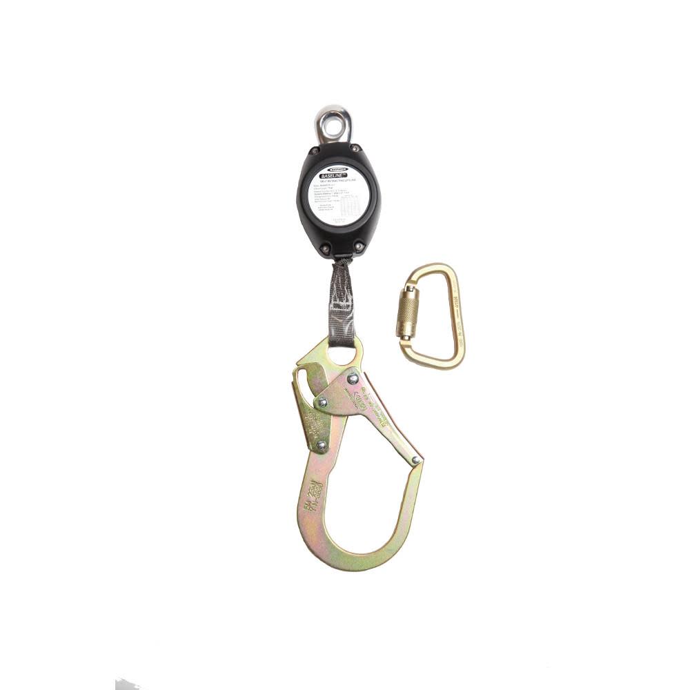 Werner 7 Ft. Baseline Web Self-Retracting Lifeline with Steel Rebar - Ascmtools