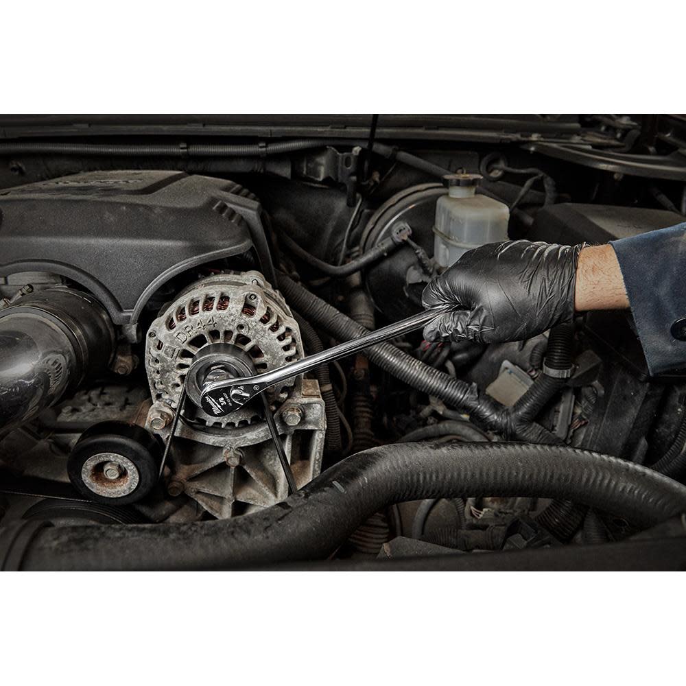 Milwaukee 3/8″ Drive 56pc Tool Set SAE/Metric with 12″ Ratchet Bundle - Ascmtools