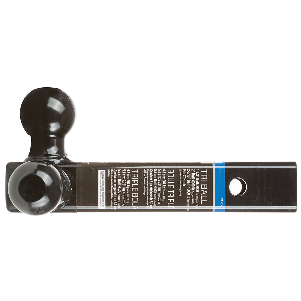 Reese 8″ 10000 lbs Black Tri Ball Trailer Hitch Ball Mount - Ascmtools