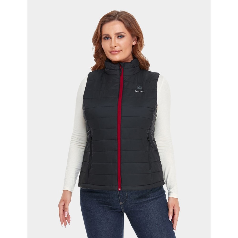 ORORO Womens Black Classic Heated Vest Kit XL - Ascmtools