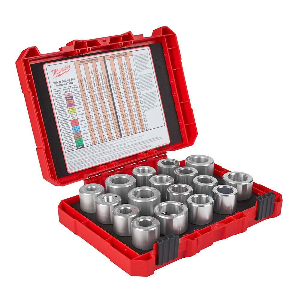Milwaukee Bushings 1/0 AWG – 750 MCM Cu with 17 THHN / XHHW - Ascmtools