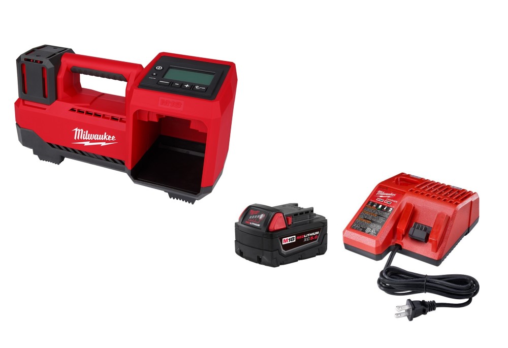Milwaukee M18 Inflator with XC 5Ah Starter Kit Bundle - Ascmtools
