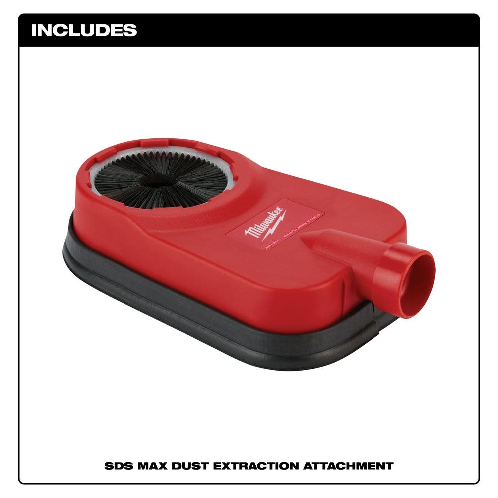 Milwaukee SDS Max Dust Extraction Attachment - Ascmtools