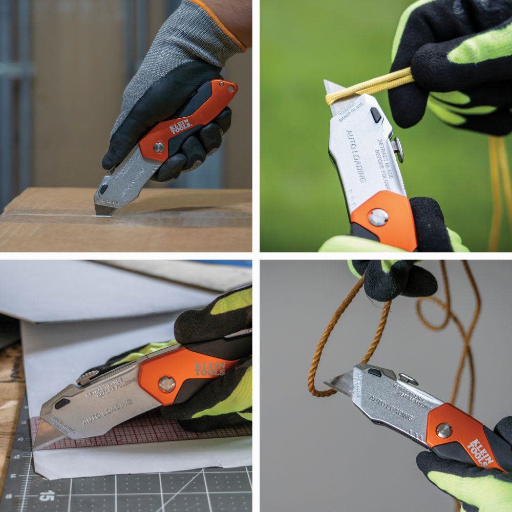 Klein Tools Auto-Loading Folding Utility Knife - Ascmtools