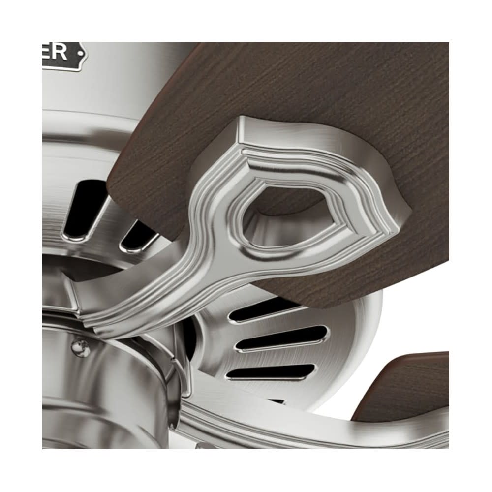 Hunter Fan Builder Ceiling Fan 42″ Brushed Nickel Brazilian Cherry - Ascmtools