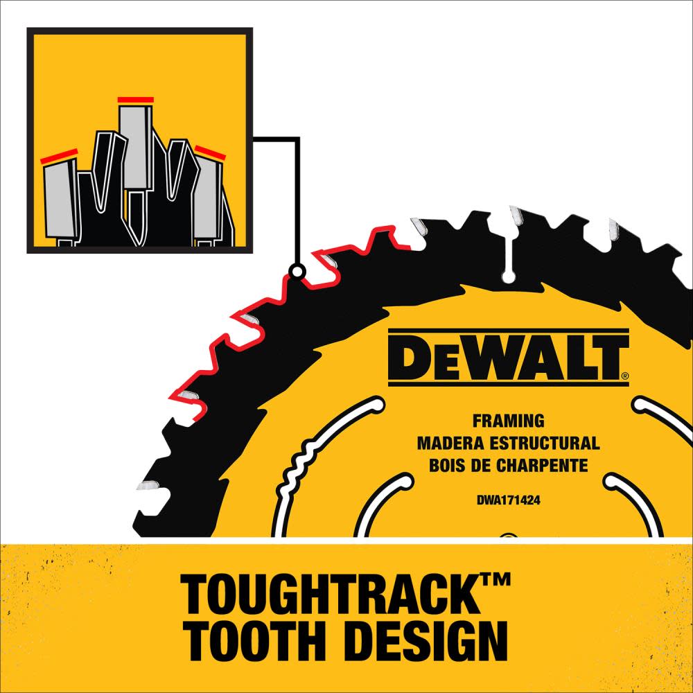 DEWALT 7-1/4-in 24T Saw Blades with ToughTrack tooth design 3 pk - Ascmtools